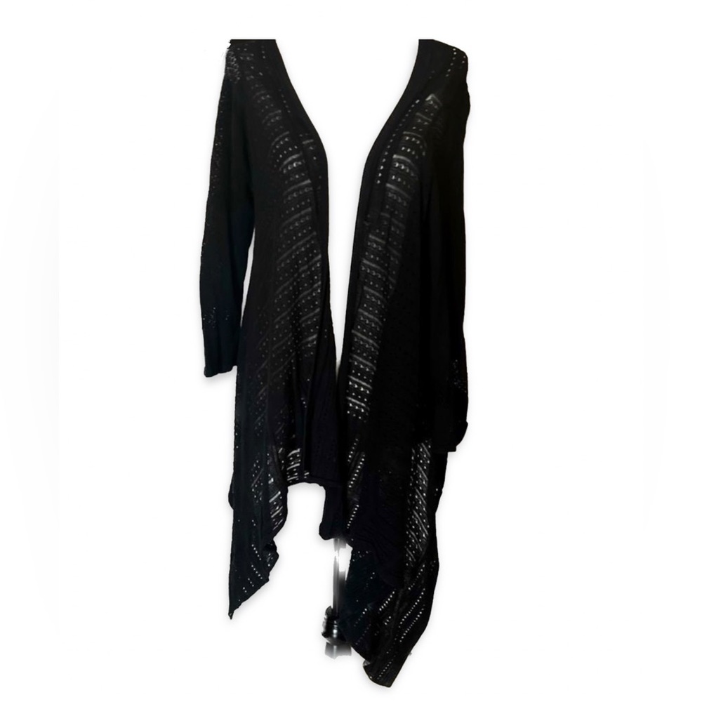 Cyrus Black See-through Black Cardigan